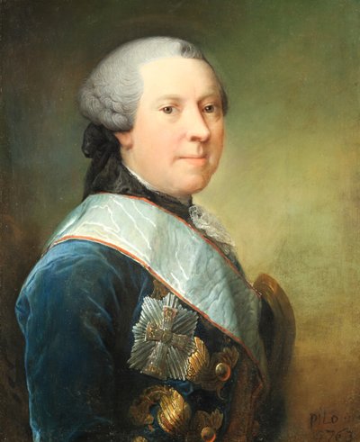 Un retrato de Christian Conrad Danneskiold-Laurvig (1723-1783) de Carl Gustaf Pilo